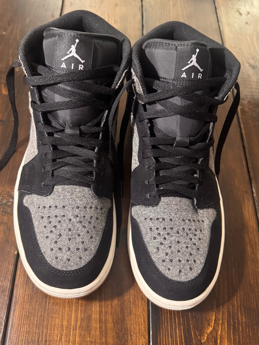 NWOT Jordan Men's High-Top Sneakers - Black & Gray 11